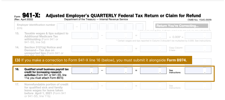 How to File a Late 8974 if You Elected To Claim the Payroll Credit